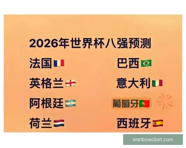 美加墨世界杯夺冠赔率最新解析及赛前胜负趋势预测